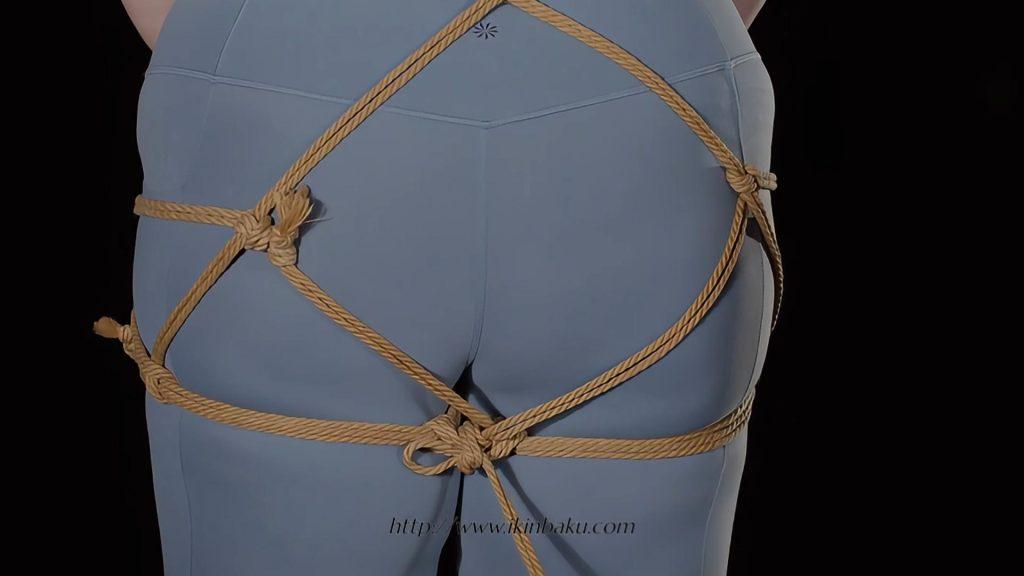 菱形背式臀部束缚 - 悬挂线-缠师-绳缚研习社